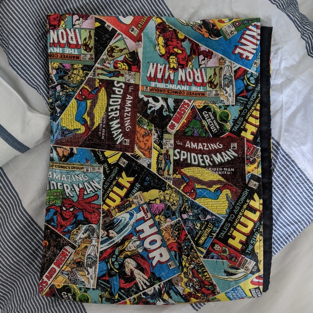 Marvel themed comic inspired scarf pop culture